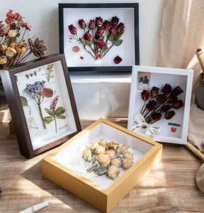 Customized Multi-size Photo Display Cabinet Standing 5x7 9x9 <strong>10x10</strong> 12x12 Resin Shadow <strong>Box</strong> Photo Frame Wholesale with Glass - Product Image 1