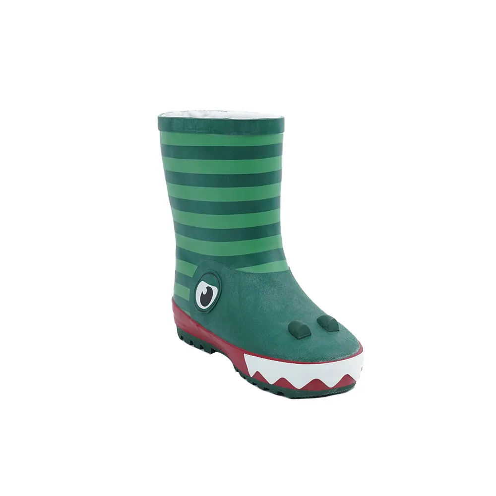 Piastrelle tridimensionali Cartoon Croc Designer Boy Fashion Cool stivali da pioggia per bambini