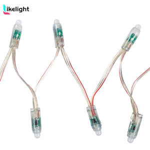 DC 5V DC12V WS2811 Digitale LED Pixel punkt LichtWS2811 RGB IC Farb veränderbar IP68 wasserdicht 0,3 W Smart LED Modul Licht