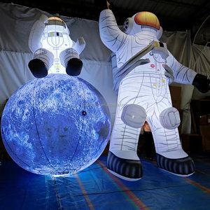Custom Glow-in-the-<strong>dark</strong> Inflatable <strong>Moon</strong> Landing Model, Airtight PVC Inflatable Model, Astronaut <strong>Moon</strong> Landing Inflatable Model - Product Image 3