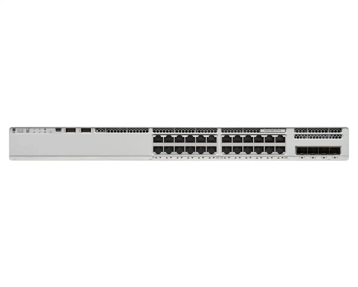 24 cổng PoE + chuyển đổi mới ban đầu 9300L loạt Gigabit Ethernet mạng chuyển đổi C9200L-24P-4X-E