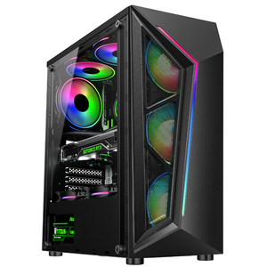<strong>Assemble</strong> Front Panel Atx Mother Board Box DeTempered Glass Vertical Front Painel Horizontal Mini Pc Case - Product Image 1