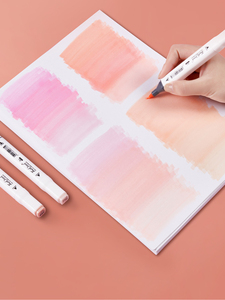 Bview Art 24 Hautfarben <span class=keywords><strong>Marker</strong></span>, Doppelspitzige Alkohol-Pinselstifte in Hauttönen zum Kolorieren - Product Image 4