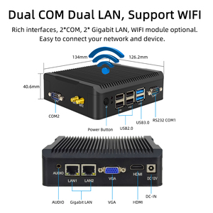 Ultra Low Power Mini Pc <strong>Linux</strong> Portable <strong>Computer</strong> Dual Lan Display Celeron N2840 N5095 <strong>Computer</strong> Fanless X86 Rs232 Mini Pc - Product Image 2