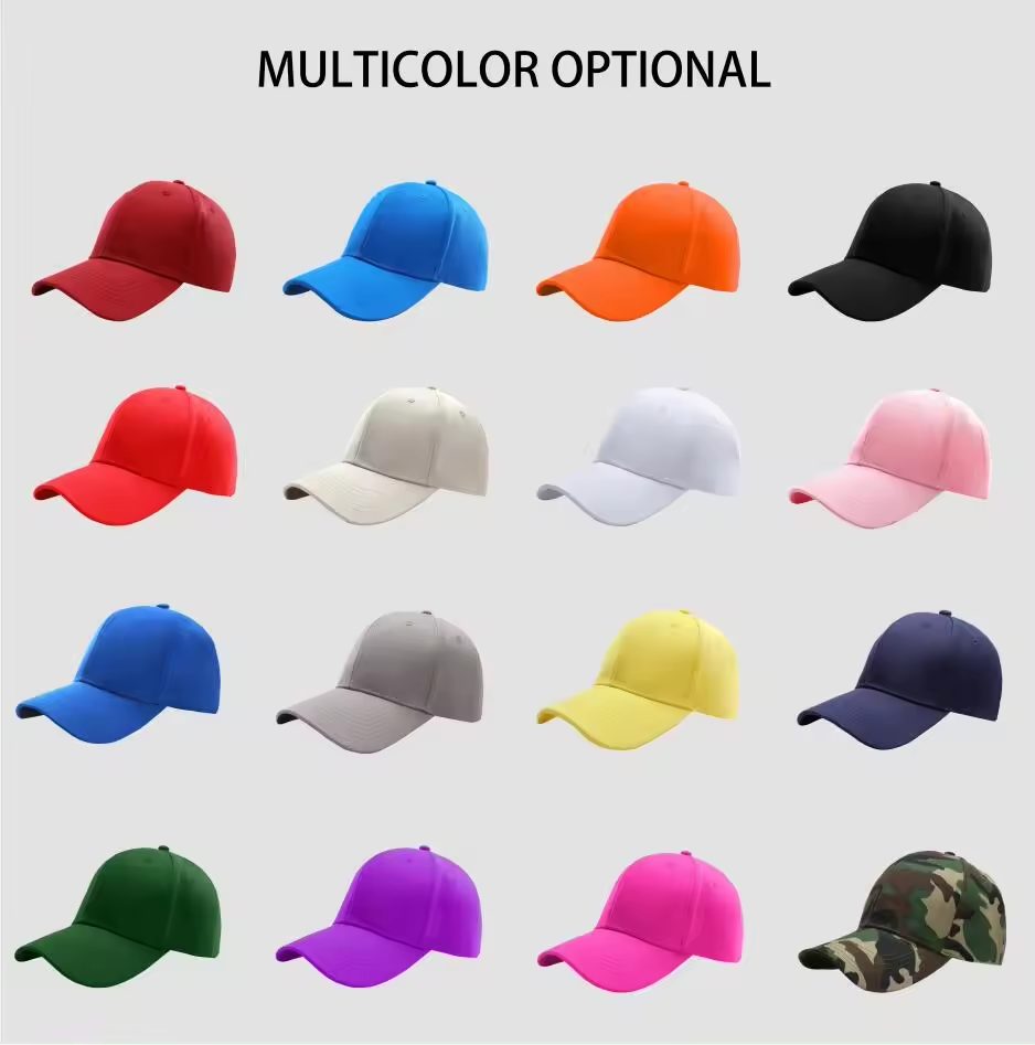 Gorra de béisbol de 6 paneles