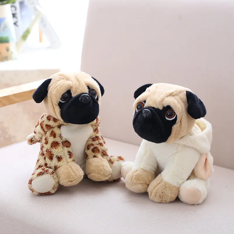 20CM farcito simulazione cani peluche Sharpei Pug adorabile cucciolo Pet giocattolo peluche animale giocattolo bambini bambini compleanno regali di natale