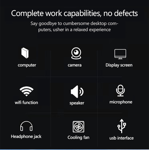Günstige 23,6 Zoll IPS AIO Desktop-Computer Win10 Core i5-7400 Quad Core 3.5G 1920*1080 für Business Mono block All in One Pc - Product Image 3