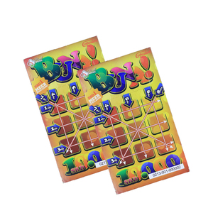 Three-Window Pull Tabs Printing Factory Custom Paper Pull Tabs Tickets Lottery Ticket Printing - Product Image 3