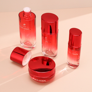 40ml ışık geçirmez Vitamin Serum cilt bakımı boş özel krem degrade kırmızı paket gösteriliyor Set kutusu 100ml 120ml losyon şişesi 50g - Product Image 2