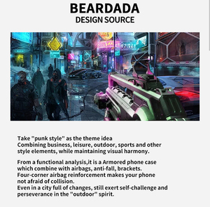 Beardada מותג חזרה כיסוי אנטי צהוב הגנת הסיליקון מקרה עבור IPHONE X xs 10 3 מטרים זרוק נבדק פאנק את חדש טלפון מקרה
