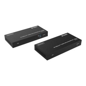 DIGITUS HDBaseT KVM扩展器套装150m 4K/60hz USB 1.1 PoC红外黑色 (919946162856) - Product Image 1