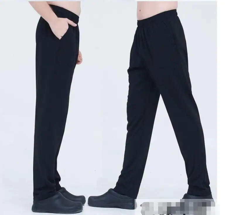 ecowalson Traditional Chinese men kung fu oriental pants man ethnic clothing oriental men clothes elastic waist trousers