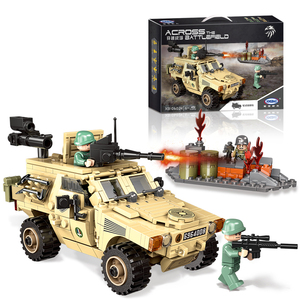 Xingbao 06024 tekerlekli zırhlı askeri araba modeli yapı taşları ordu araç blok oyuncaklar çocuklar için - Product Image 3