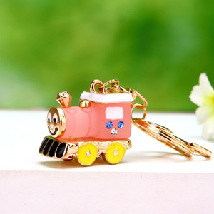 Trem Chaveiro Bonito Metal Locomotiva Chaveiro Pingente Estudante Simples Pouco Presente Menina