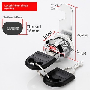 Khóa Cam kim loại bằng thép không gỉ bảo mật cao cho tủ lưu trữ và lưu trữ văn phòng - Product Image 2