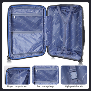 Carrinho de bagagem para mulheres, 20 24 28 polegadas, modelo de marca, pp, rodas, conjuntos de bagagem de viagem - Product Image 5