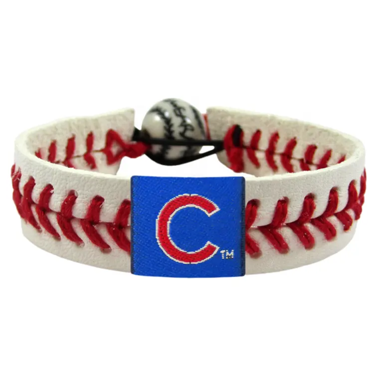 Bracciale da Baseball in vera pelle intrecciata a mano Iyan Texas Rangers