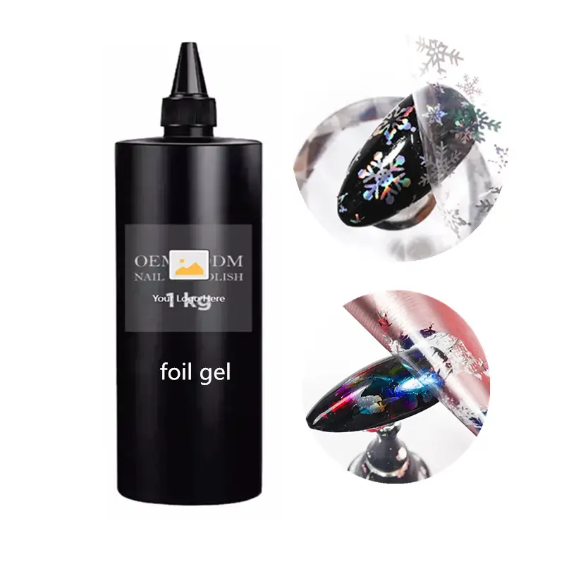 Lá Gel chuyển kg nhãn hiệu riêng Gel dễ dàng áp dụng lá Gel keo dính cho móng tay Sticker Nail Art thiết kế