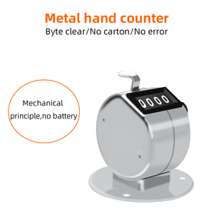 Manual Accurately <strong>Counts</strong> to 9,999 <strong>in</strong> Increments of 1 Long Life Easy to Operate Desk Tally Counter with Base - Product Image 2