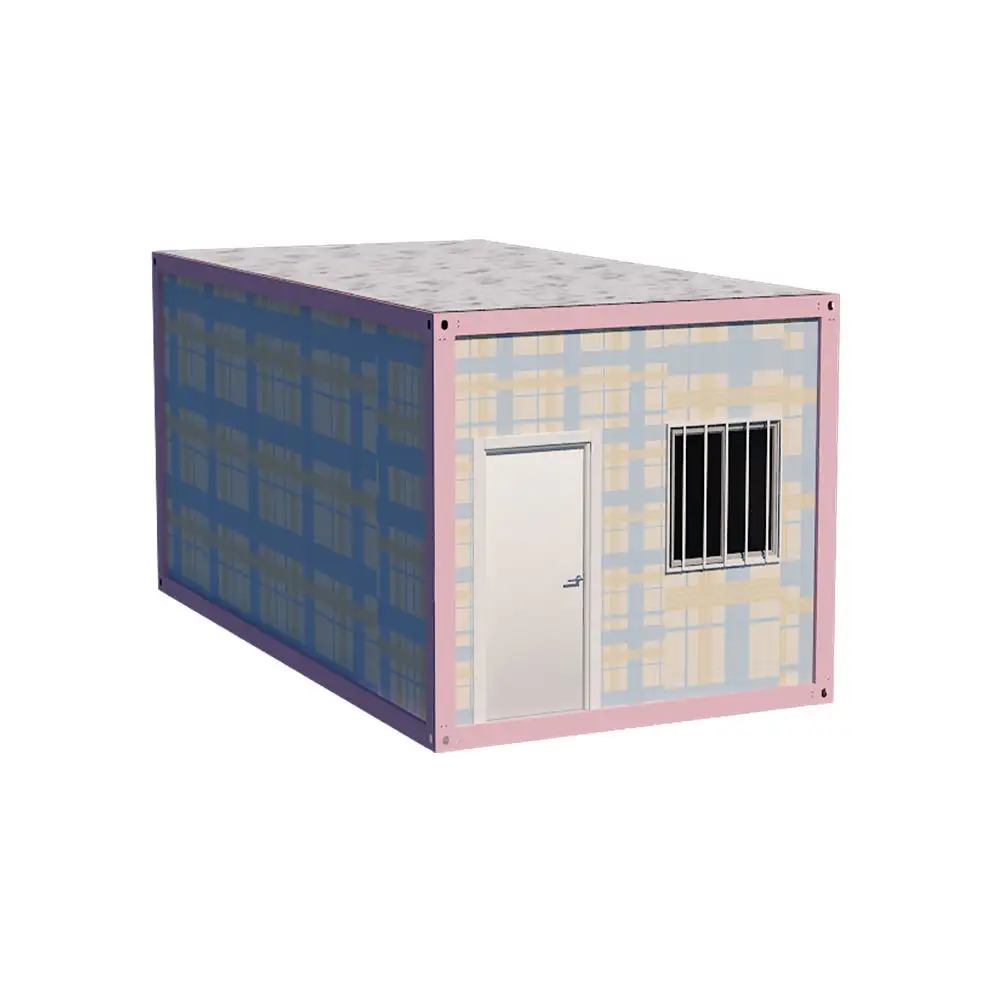 2 Bedroom Portable Movable Prefabricated Guard Container House With Insulation Function For Outdoor