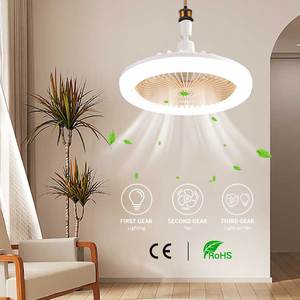 Ventilatori da soffitto promozionali luci a Led telecomando E27 luce per ventilatore da remoto da soggiorno multifunzione - Product Image 1