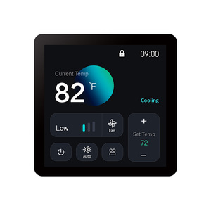 Touchscreen Color Display 4H/2C <strong>AHU</strong> Thermostat with Tuya WiFi, Smart HVAC <strong>Control</strong> for Air Handling Units - Product Image 2