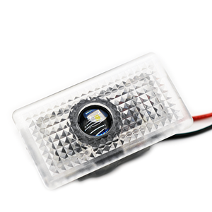 2 adet HD projektör LED karşılama ışık Tesla modeli 3 araba kapı Logo ışığı için tüm Tesla modelleri ve aksesuarları ile uyumlu - Product Image 4