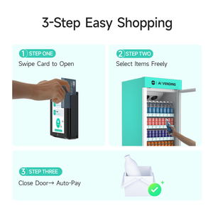 Shengma thương hiệu 520L ai Máy bán hàng tự động 24/7 không giám sát Combo đồ uống ăn nhẹ hiệu quả cao hệ thống thanh toán thẻ giám sát từ xa - Product Image 4