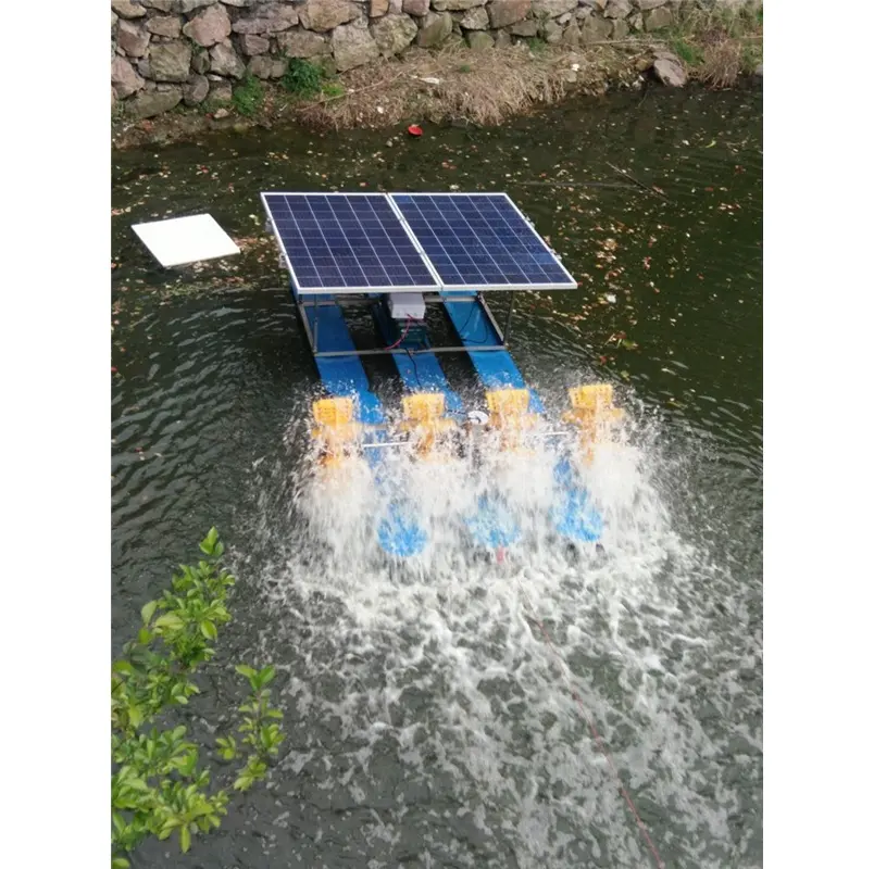 New technology solar pond paddle wheel aerator/solar powered aerator