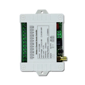 <strong>Wireless</strong> 4CH Remote <strong>Controller</strong> LED Light Switch <strong>Relay</strong> <strong>Output</strong> Radio RF Remote Control 433Mhz Receiver-ABIU - Product Image 2