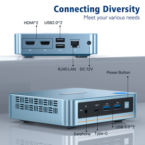 Peladn CPU Intel N100/N95 Wifi 5.0 BT4.2 Micro Computador 16GB 512GB Portátil Negócios Mini PC Escritório para Windows 11/Linux