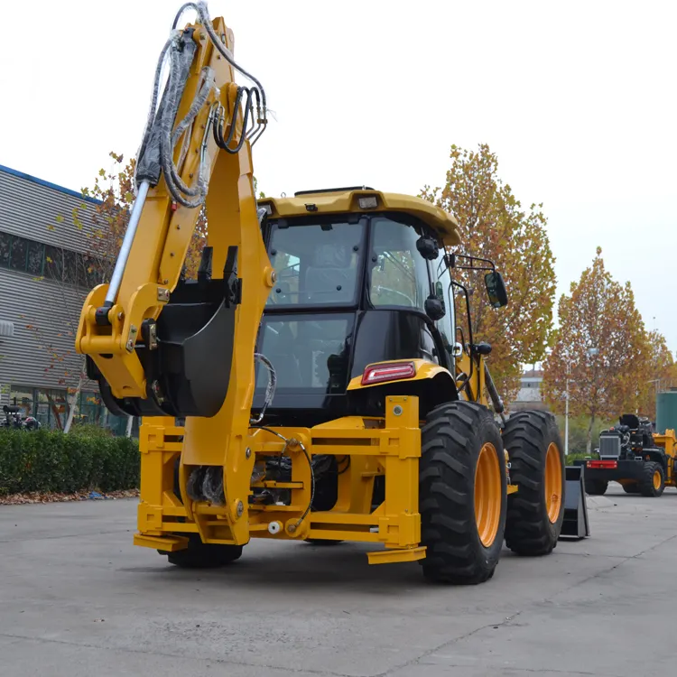 Pabrik langsung kualitas tinggi Tengah Cina backhoe loader komputer peralatan konstruksi jalan dengan harga termurah