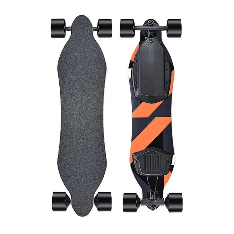 Nieuw Ontwerp Meest Populaire Skateboard Elektrische 35Km Lange Range High Power All Terrain Electric Longboard
