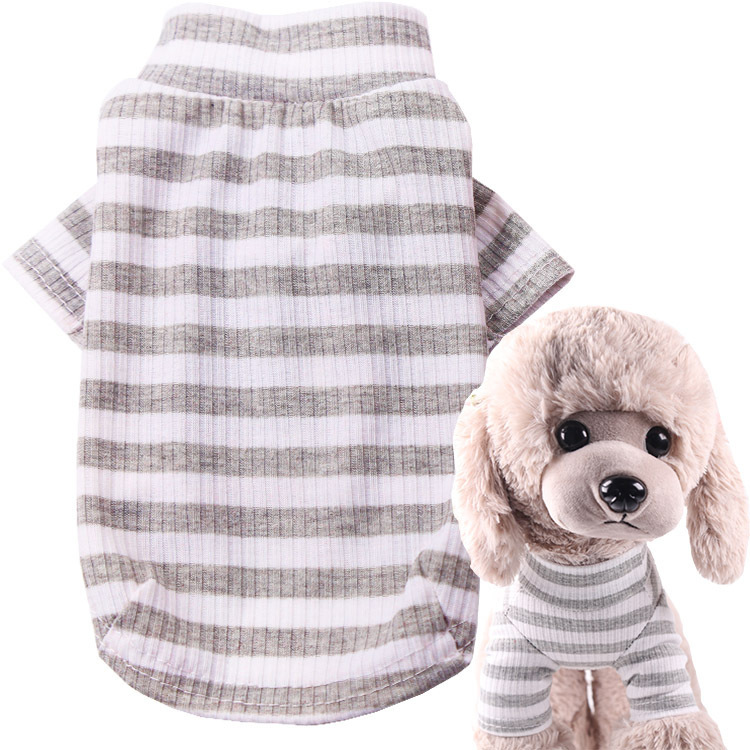 Two-leg stretch base layer top in gray and white stripes