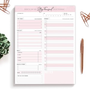 Bloc de notas magnético con impresión personalizada para nevera con portalápices Bloc de notas trasero con imán completo para hacer la lista de compras de comestibles - Product Image 3