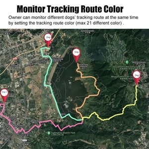 ICAR IK122T 4g全球定位系统狗项圈防水狩猎跟踪器实时跟踪防丢失树皮控制训练装置 - Product Image 2