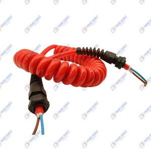 Multi-use Strong Elasticity Flexible <strong>2</strong> <strong>Core</strong> <strong>2</strong>.5 Sqmm PUR/PVC Spring Spiral Cable for Automotive System and Tower System - Product Image 3