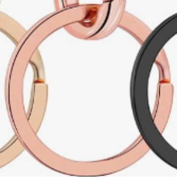 Cercle plat 30 en or rose