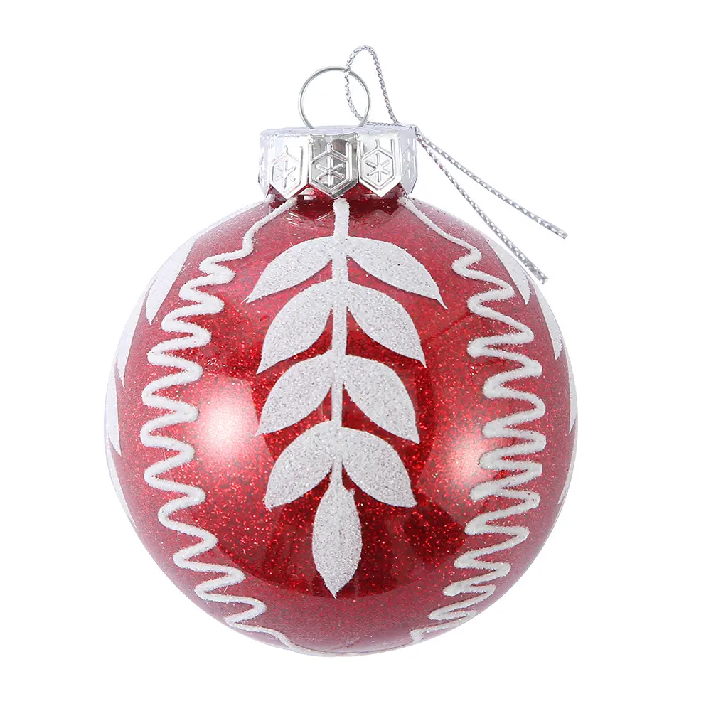 Proveedor de fábrica, bolas de árbol de Navidad de plástico inastillables personalizadas, adorno de logotipo impreso UV, OEM ODM, adorno de logotipo de bola de Navidad
