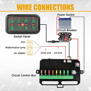 8 gruppo di controllo del pannello interruttore scatola di controllo del circuito universale sistema di relè elettronico interruttore di controllo per auto pannello Touch scatola interruttore - Product Image 6