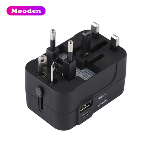 L Universal-Reise-Multifunktions-Stromadapter Mehrsteckschlüssel-Reise-Steckeradapter doppelter USB-Mehrsteckschlüssel EU AU US EU Steckerkonverter - Product Image 2