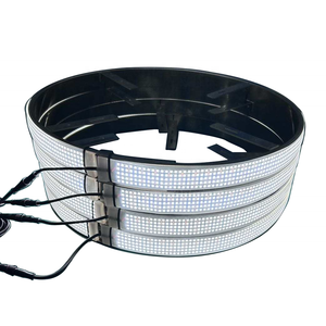 Yüksek kalite özel 17 inç arabalar aksesuarları IP68 su geçirmez 5 satır beyaz 15.5 inç tekerlek ışıkları 12V araba jantı ışı<span class=keywords><strong>k</strong></span> LED yüzükler