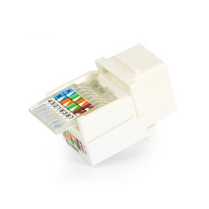 Cat3/Cat5e/cat6 Ethernet RJ-45 Keystone Jack Cat5 rete di perforazione bianco - Product Image 5
