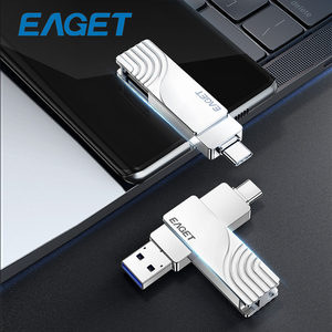 EAGET Pendrive ดิสก์หน่วยความจำโลหะความเร็วสูง,CF30 128GB PCBA & Type-C USB แฟลชไดรฟ์สำหรับคอมพิวเตอร์/โทรศัพท์ - Product Image 3