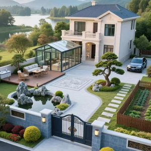 Планирование планировки сайта визуализация CAD чертежи SketchUp модель архитектуры ландшафтный дизайн интерьера