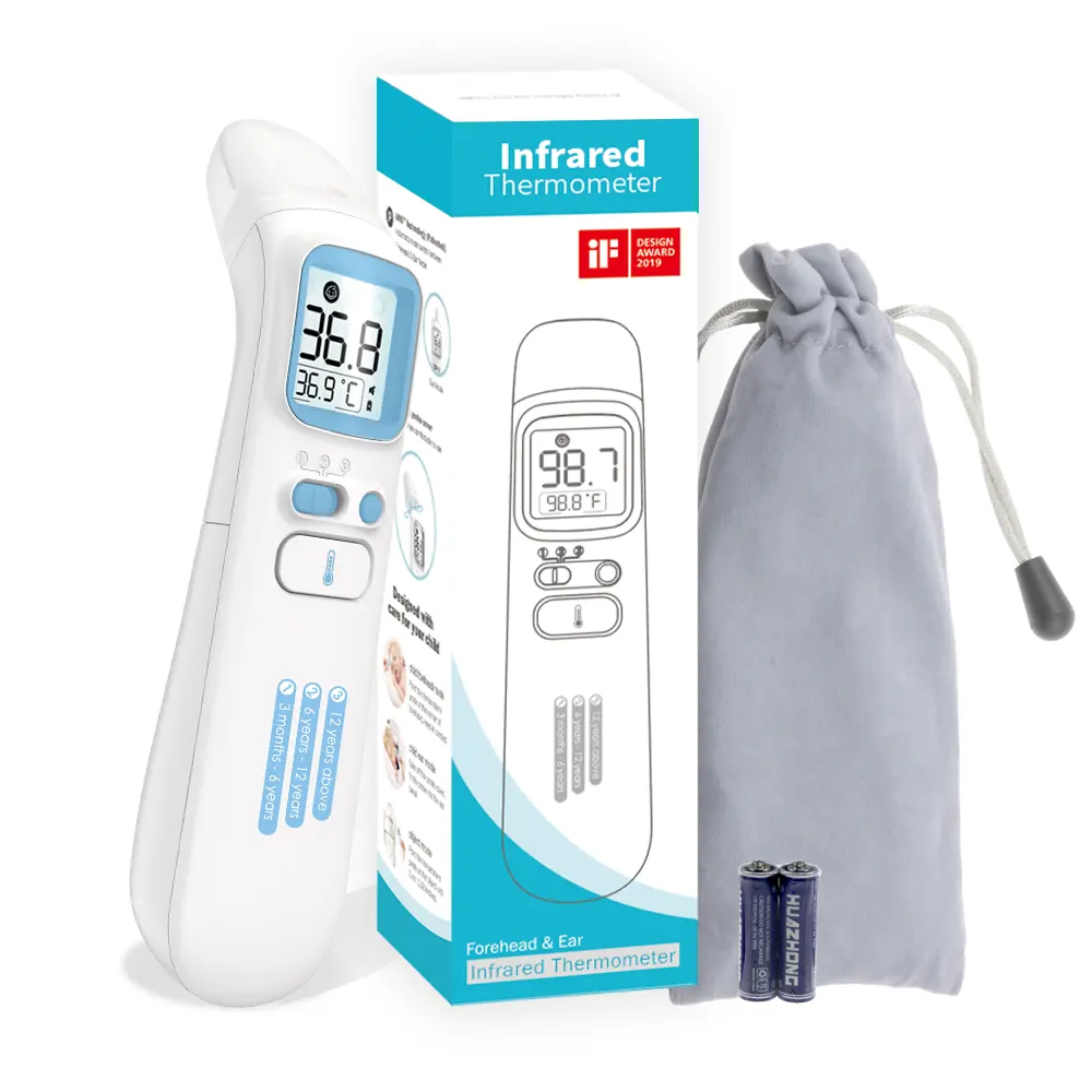 Ear&Forehead Thermometer Digital Medical Baby termometro infrarojo termometre infrarouge infravermelho termometro