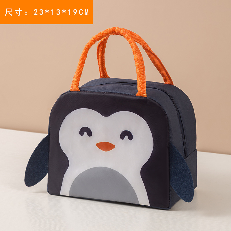 Pinguino blu intenso in stile cartone animato