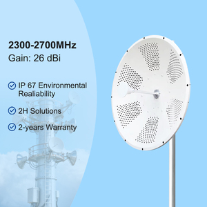 Ăng ten Parabol 24dbi tăng cao cho tầm xa <span class=keywords><strong>Wifi</strong></span> 4G LTE tăng cường tín hiệu 2300-2700MHz IP67 đánh giá 100W MIMO sử dụng ngoài trời - Product Image 1