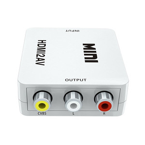 HDMI2AV-Mini HDMI 4K, caja convertidora de entrada a 3 RCA, Audio, vídeo, AV, CVBS, 1080p, Salida para ordenador, DVD a HDTV