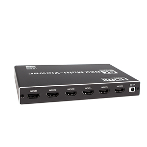 4K para HDMI Seamless Switcher 6x2 Multiviewer en tiempo real Multi Viewer 6 entradas 2 salidas con convertidor divisor de video RS232 remoto